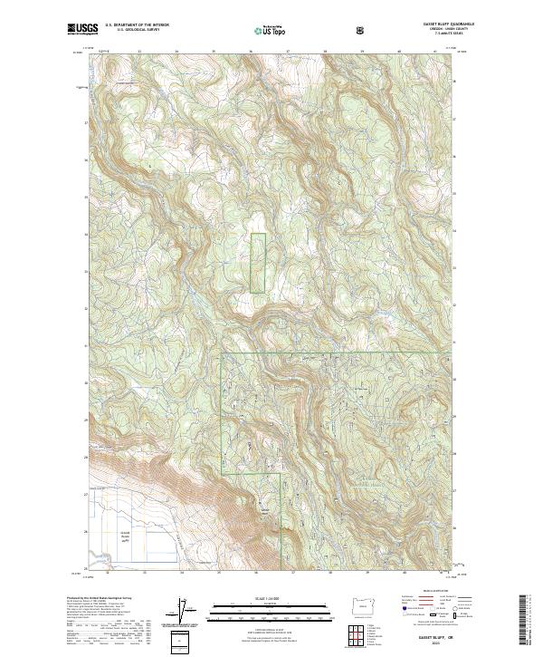 USGS Topographic Map – Gasset Bluff