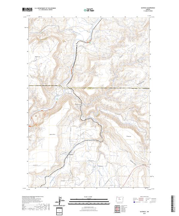 USGS Topographic Map – Gateway