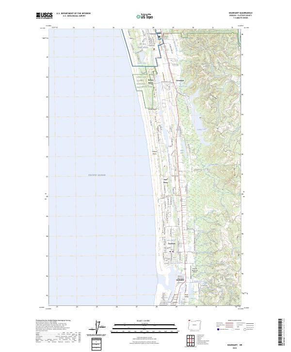 USGS Topographic Map – Gearhart