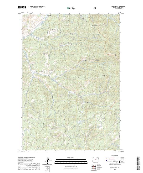 USGS Topographic Map – Gerow Butte