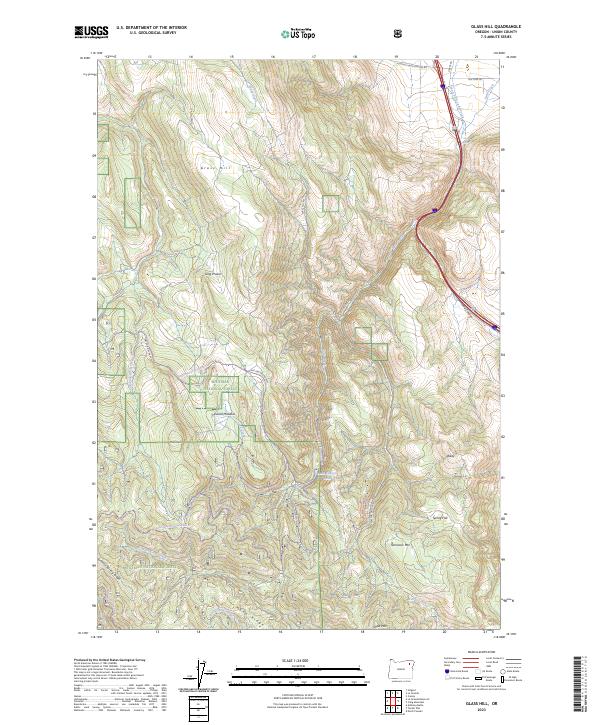 USGS Topographic Map – Glass Hill