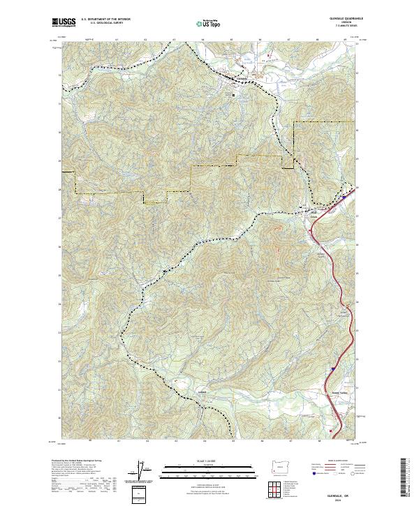 USGS Topographic Map – Glendale