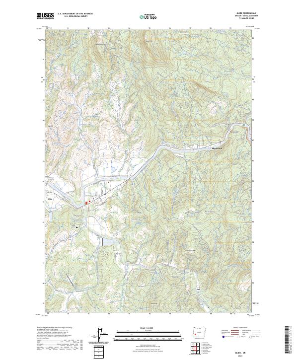 USGS Topographic Map – Glide