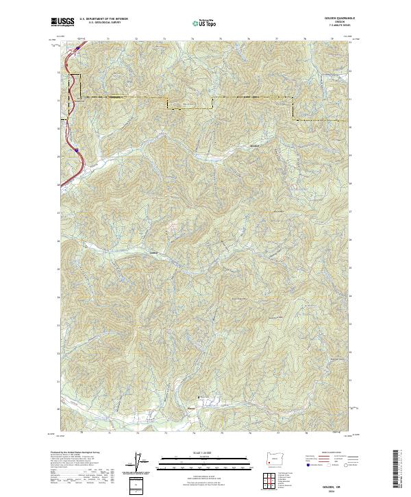 USGS Topographic Map – Golden