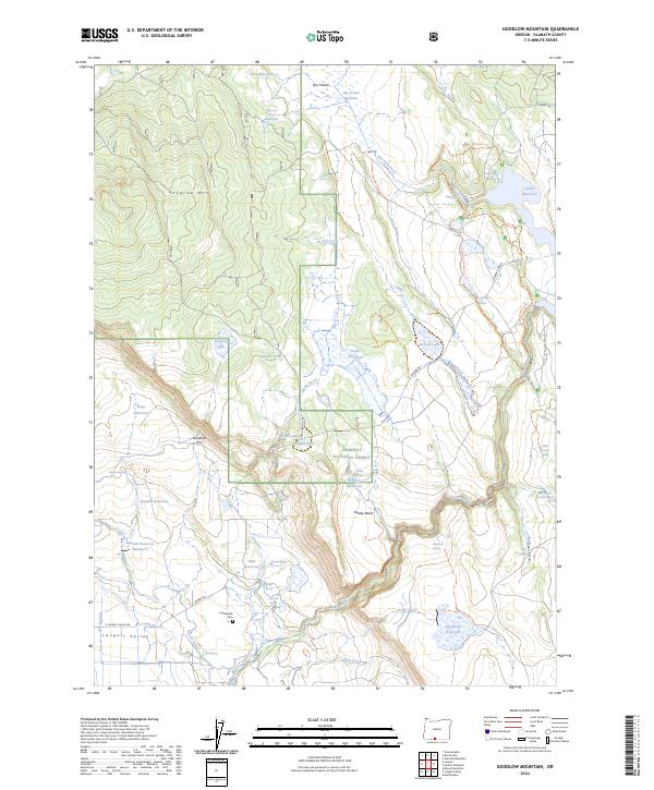 USGS Topographic Map – Goodlow Mountain