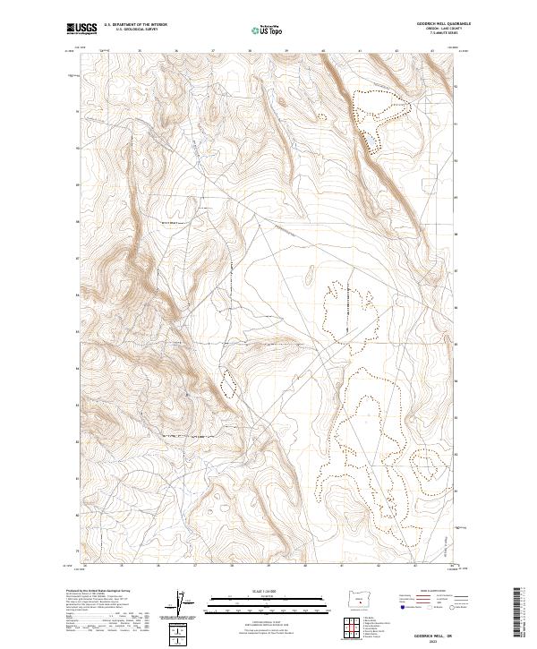 2023 Map of Goodrich Well, 2023 Print