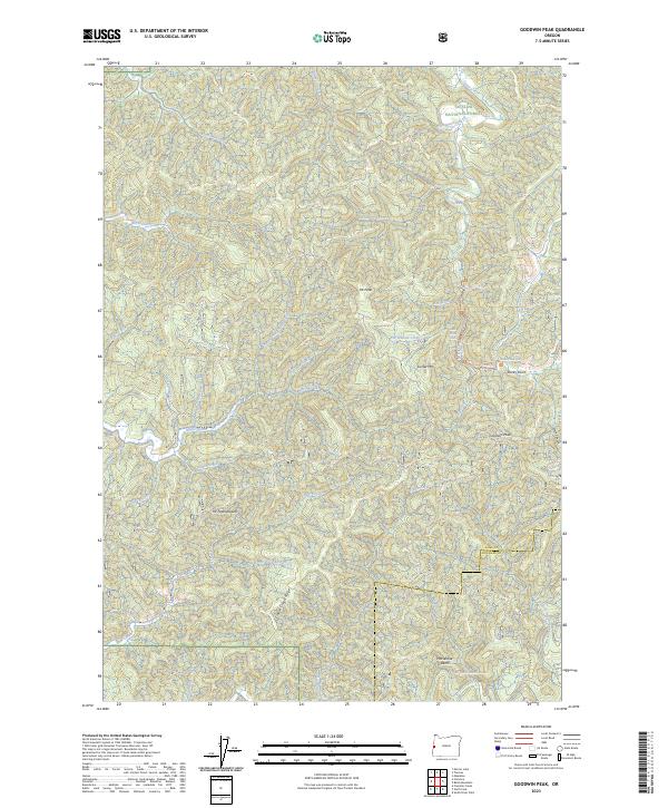 USGS Topographic Map – Goodwin Peak