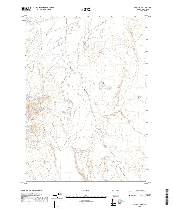 USGS Topographic Map – Goose Egg Butte