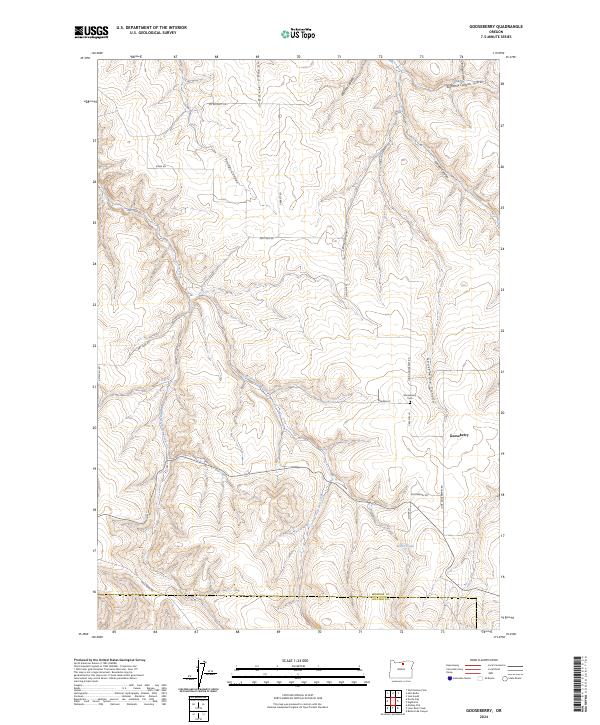 USGS Topographic Map – Gooseberry