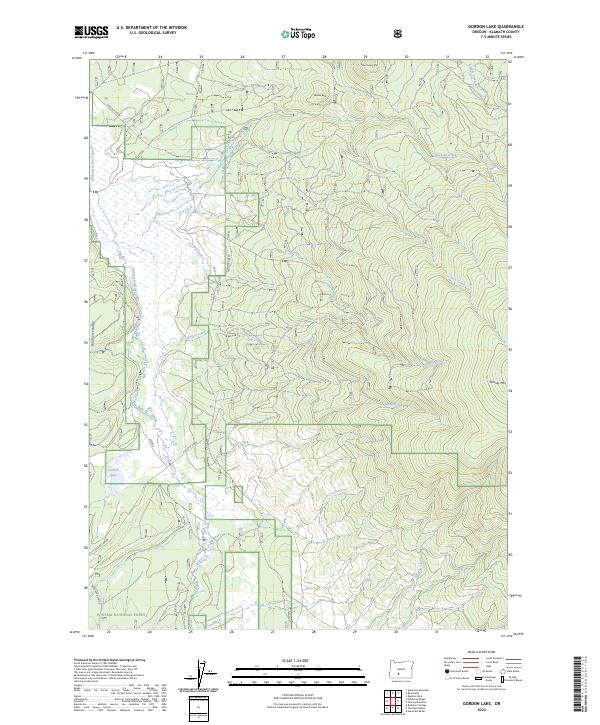 USGS Topographic Map – Gordon Lake