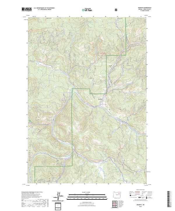USGS Topographic Map – Granite