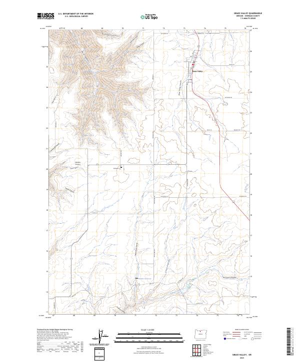 USGS Topographic Map – Grass Valley
