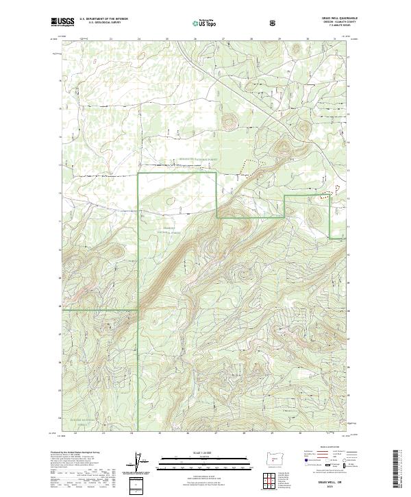 2023 Map of Grass Well, 2023 Print