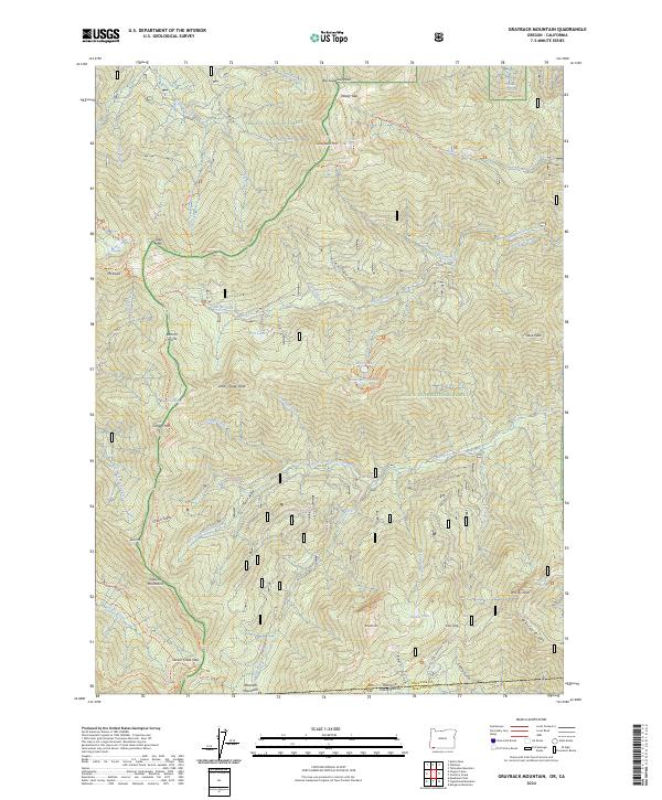 USGS Topographic Map – Grayback Mountain