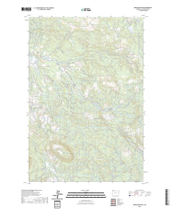 USGS Topographic Map – Green Mountain