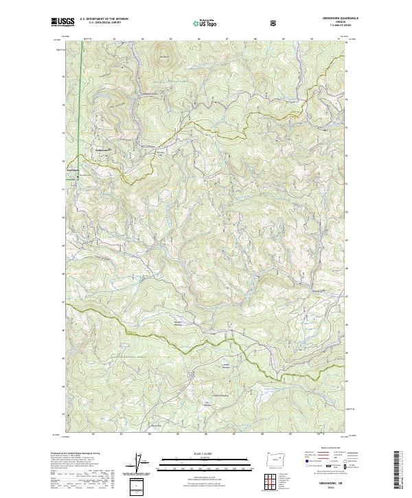 USGS Topographic Map – Greenhorn