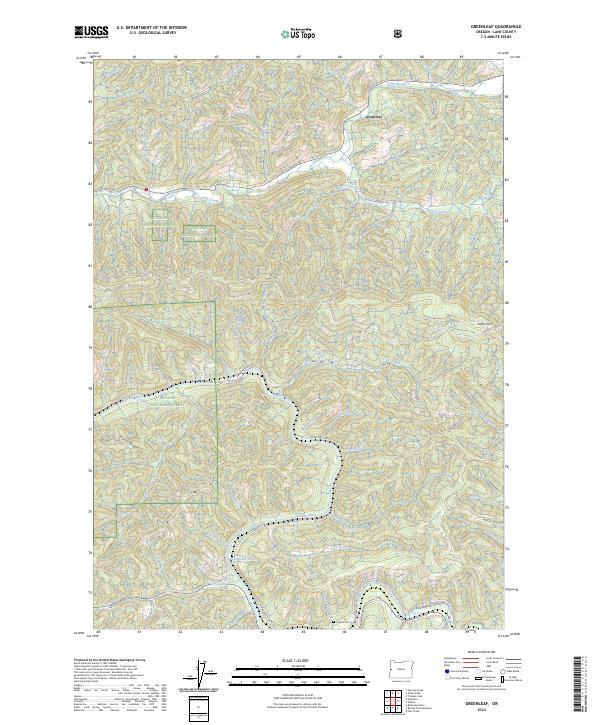 USGS Topographic Map – Greenleaf
