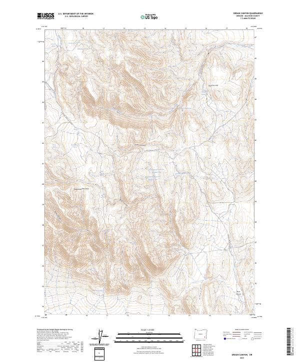 USGS Topographic Map – Groan Canyon