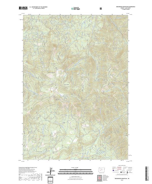 USGS Topographic Map – Groundhog Mountain