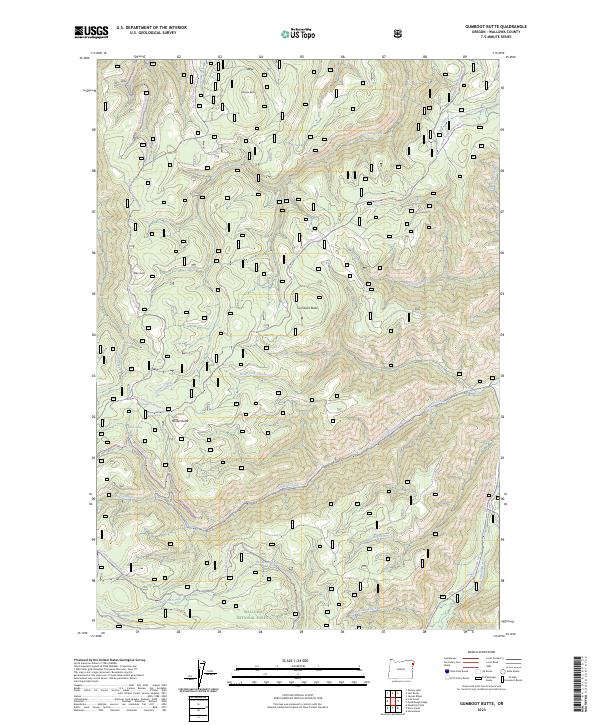 USGS Topographic Map – Gumboot Butte