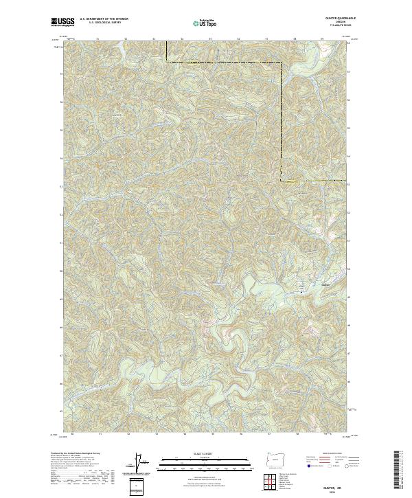 USGS Topographic Map – Gunter