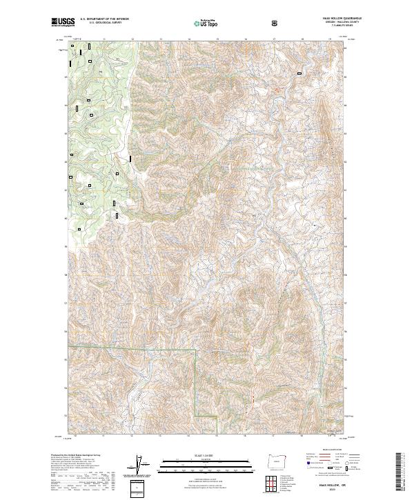 USGS Topographic Map – Haas Hollow