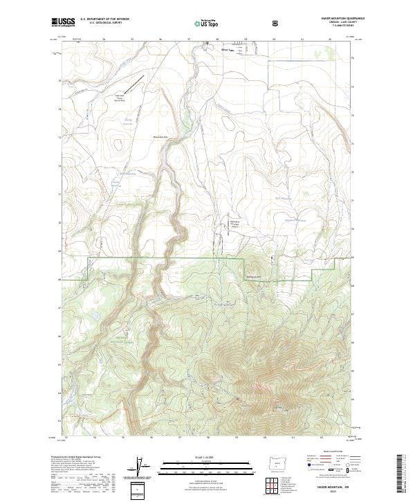 USGS Topographic Map – Hager Mountain