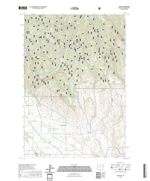 USGS Topographic Map – Halfway