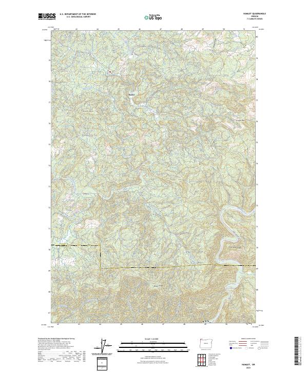 USGS Topographic Map – Hamlet