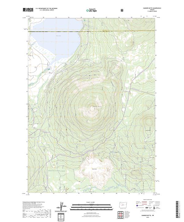 USGS Topographic Map – Hamner Butte