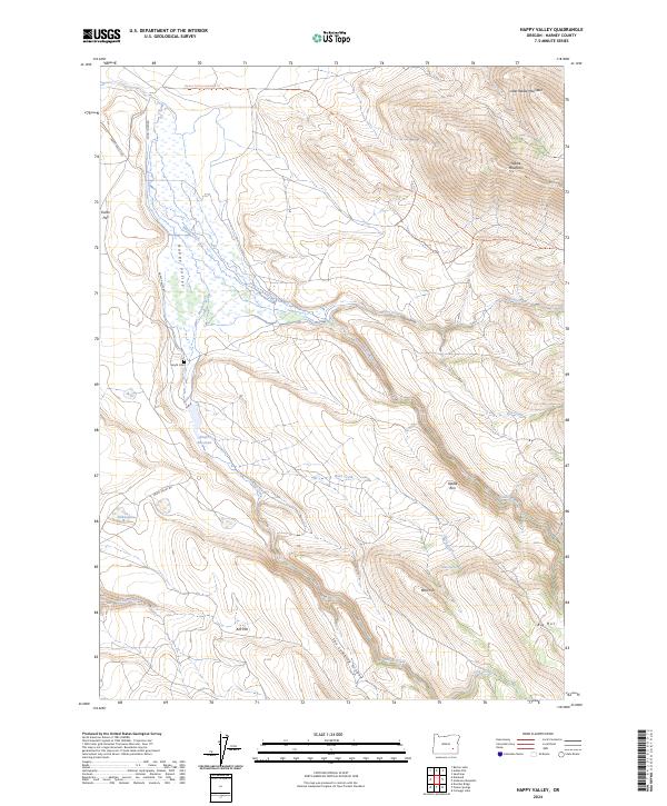 USGS Topographic Map – Happy Valley