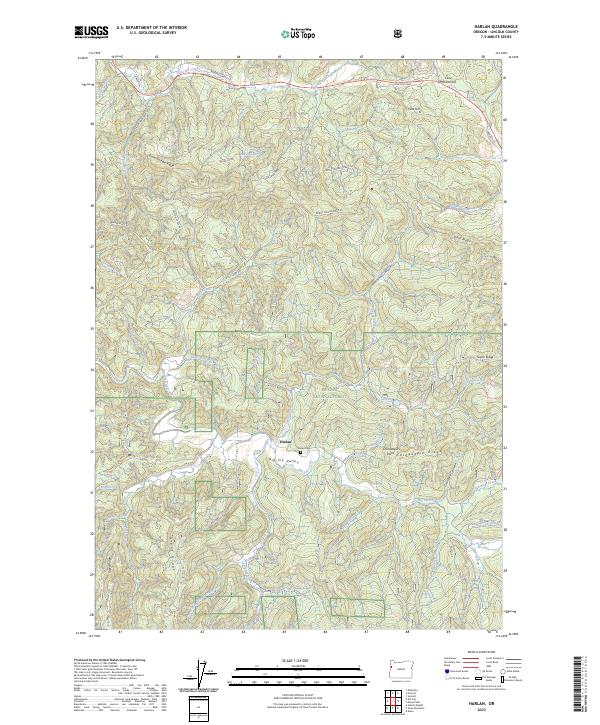 USGS Topographic Map – Harlan
