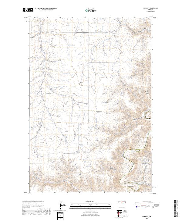 USGS Topographic Map – Harmony