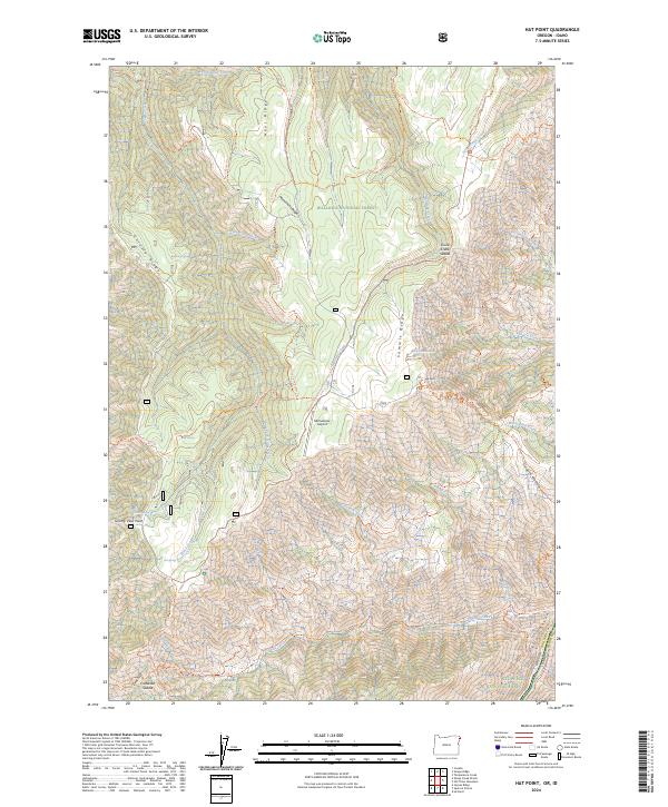 USGS Topographic Map – Hat Point