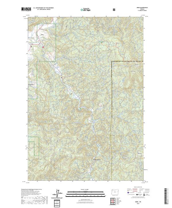 USGS Topographic Map – Hebo