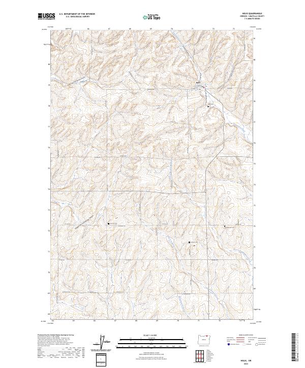 USGS Topographic Map – Helix