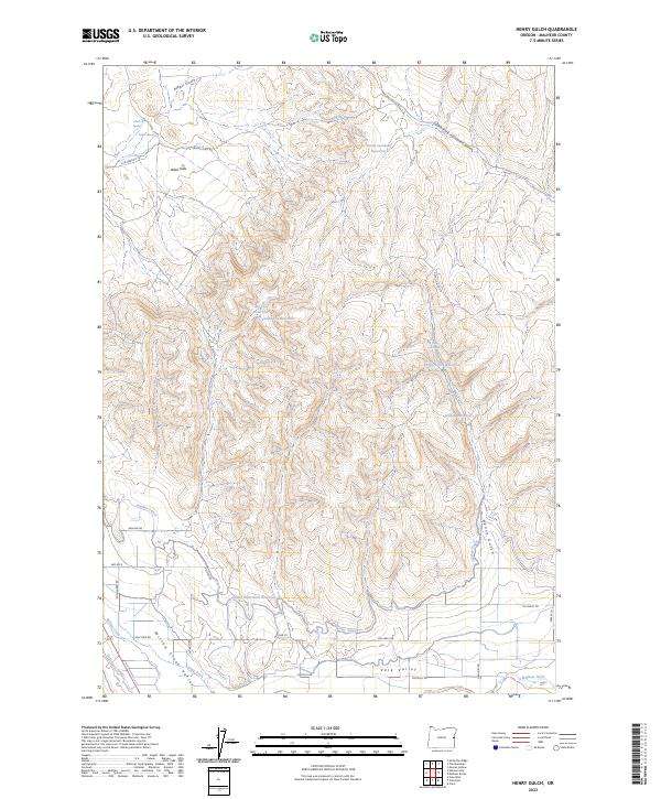 USGS Topographic Map – Henry Gulch