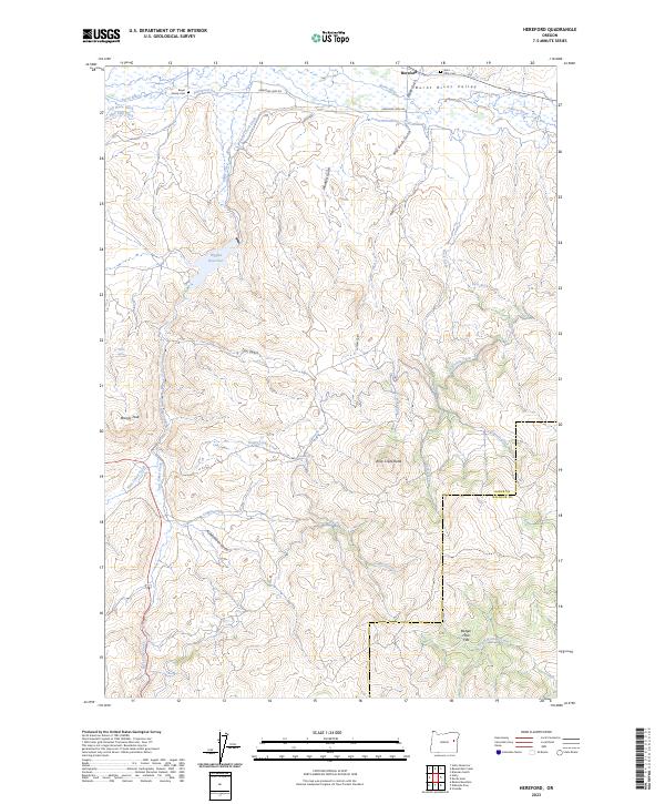 USGS Topographic Map – Hereford