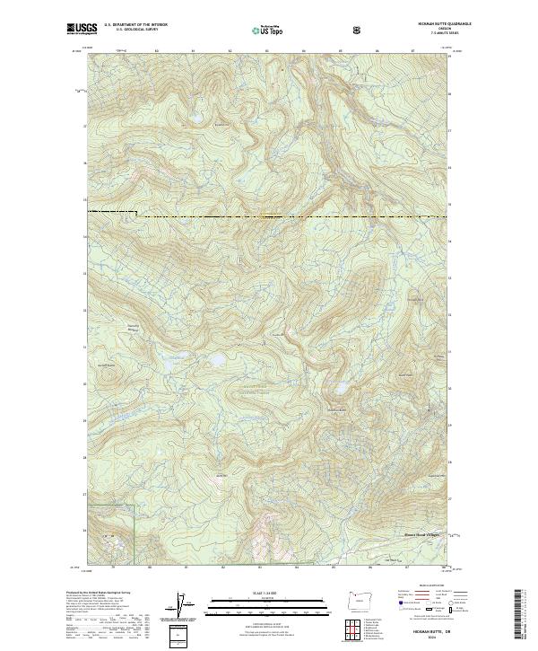 USGS Topographic Map – Hickman Butte