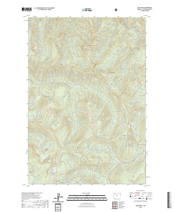 USGS Topographic Map – High Rock