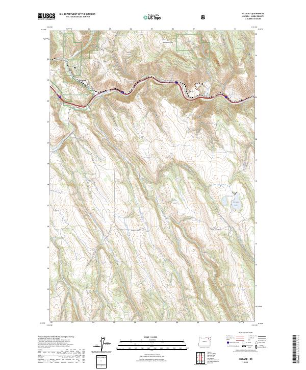 USGS Topographic Map – Hilgard