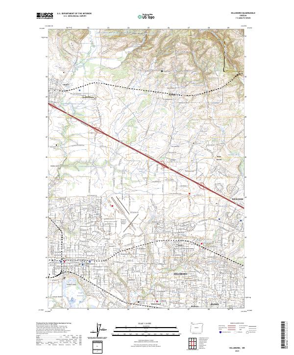 USGS Topographic Map – Hillsboro