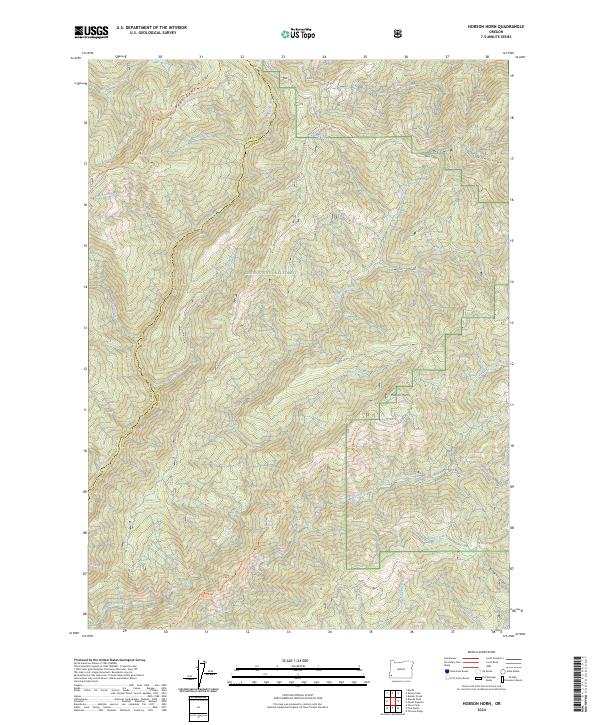 USGS Topographic Map – Hobson Horn