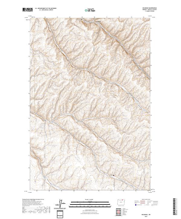 USGS Topographic Map – Holdman