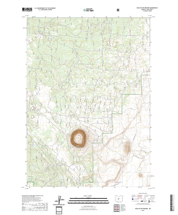 USGS Topographic Map – Hole In The Ground