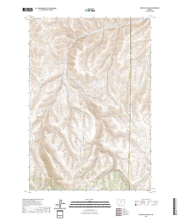 USGS Topographic Map – Hoodlum Canyon