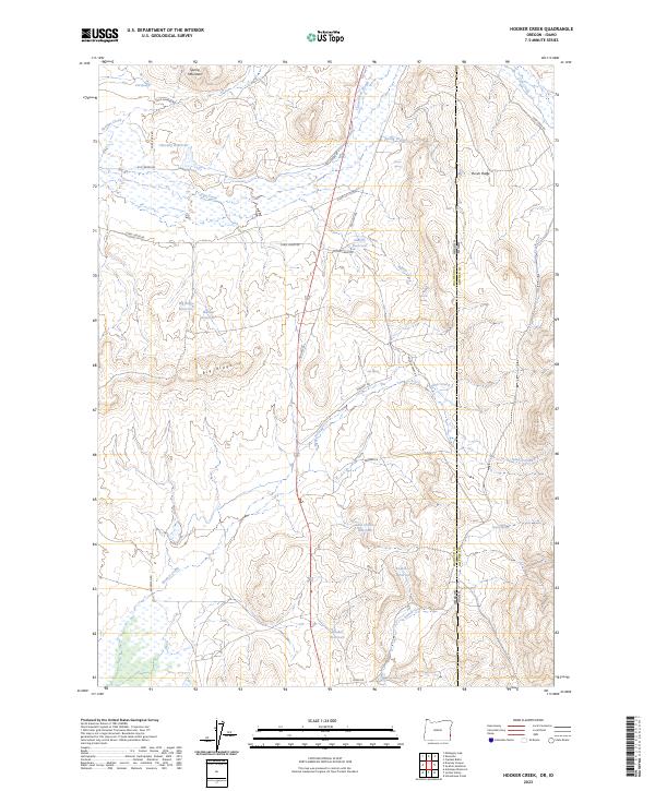 USGS Topographic Map – Hooker Creek