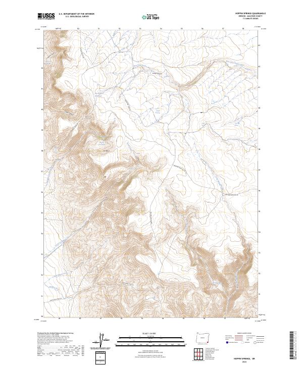 USGS Topographic Map – Hoppin Springs