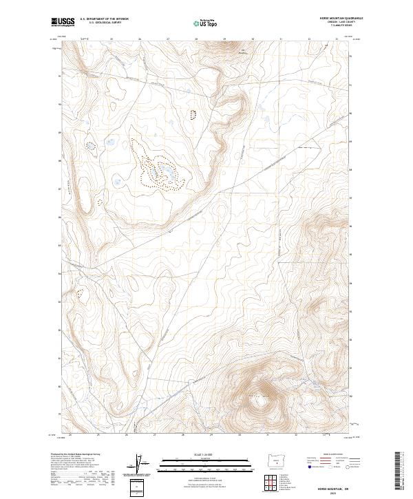 USGS Topographic Map – Horse Mountain