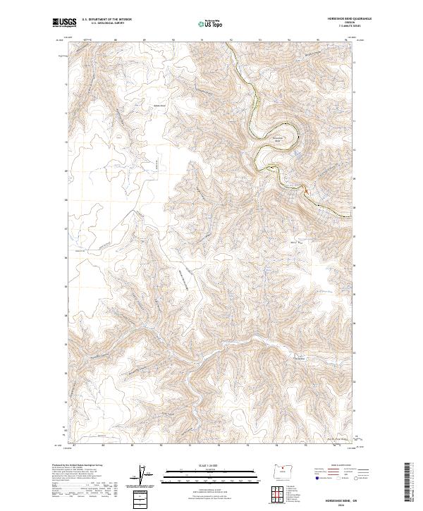 USGS Topographic Map – Horseshoe Bend